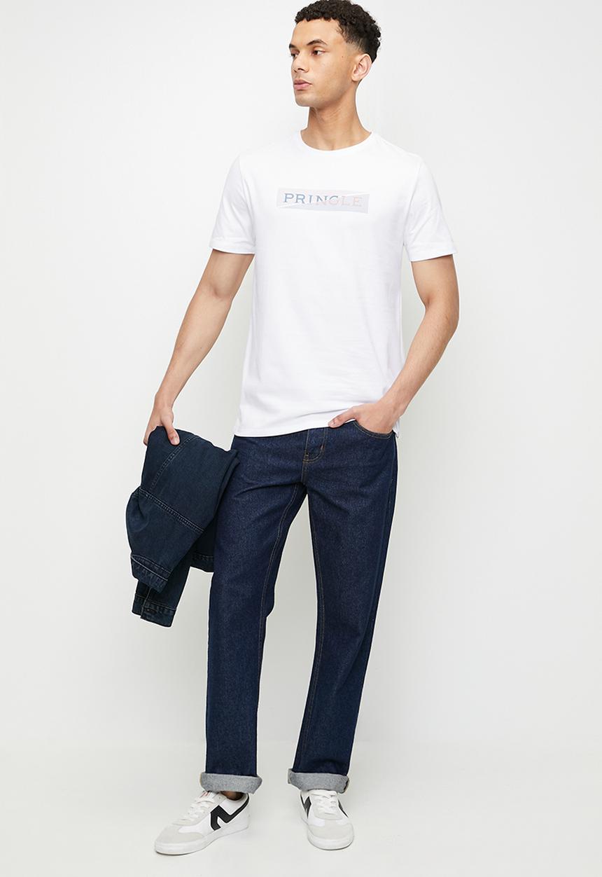 Pringle of Scotland - Shasha 2 tone t-shirt - white