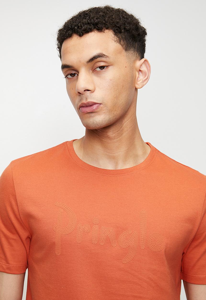 Pringle of Scotland - Richard t shirt - burnt orange