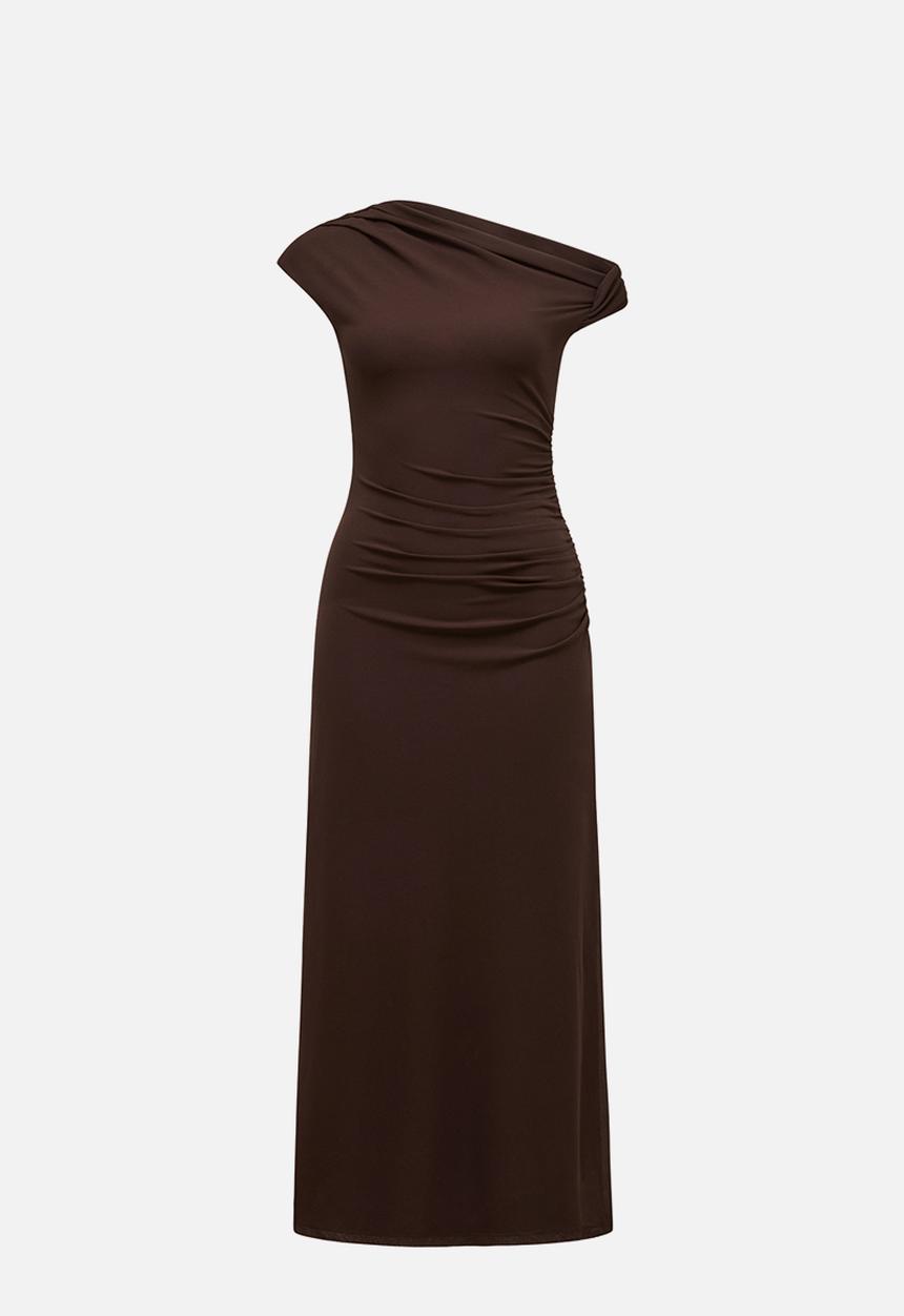 Forever New - Paris Draped Mesh Midi Dress