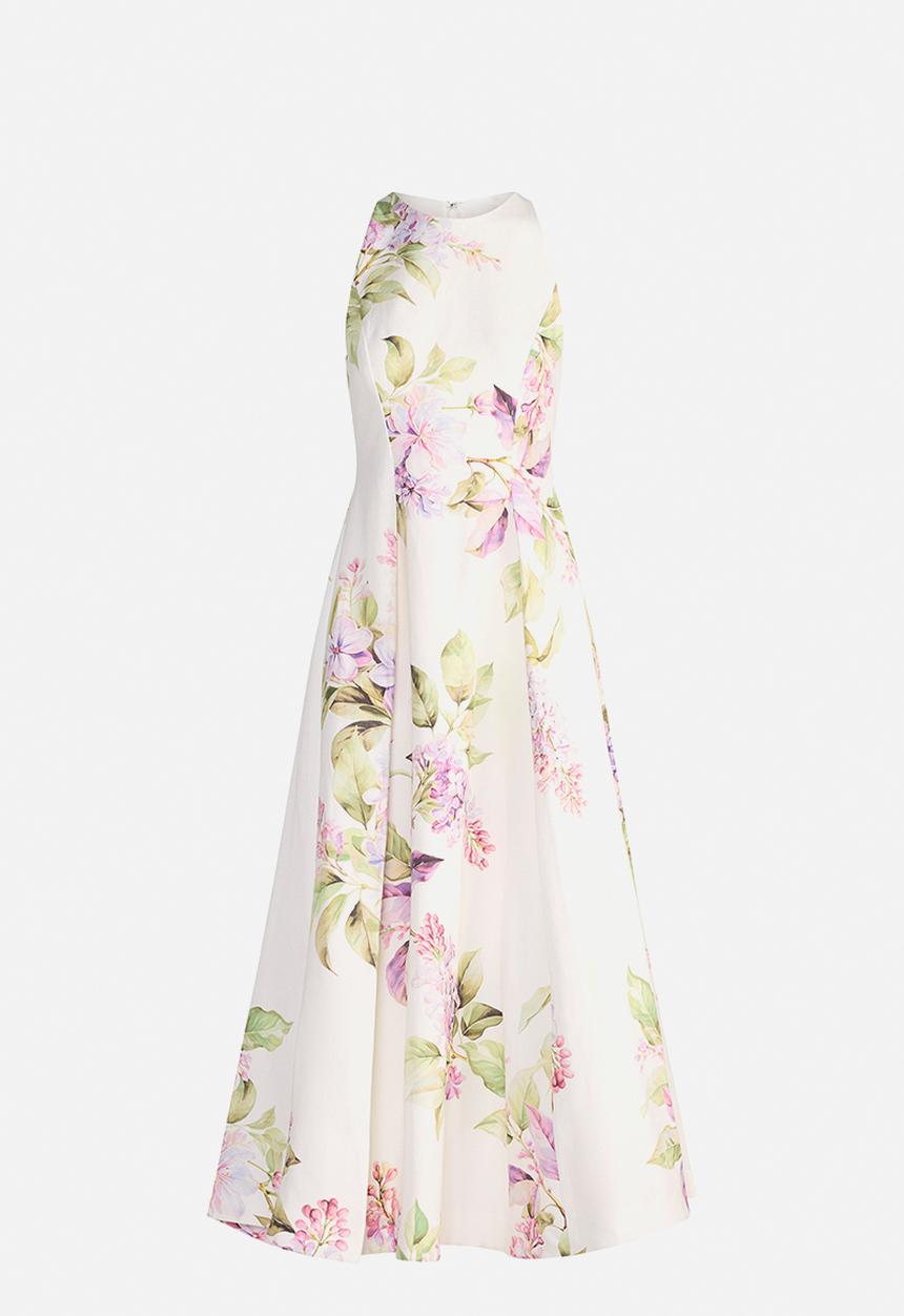 Forever New - Sophia High Neck Printed Midi Dress