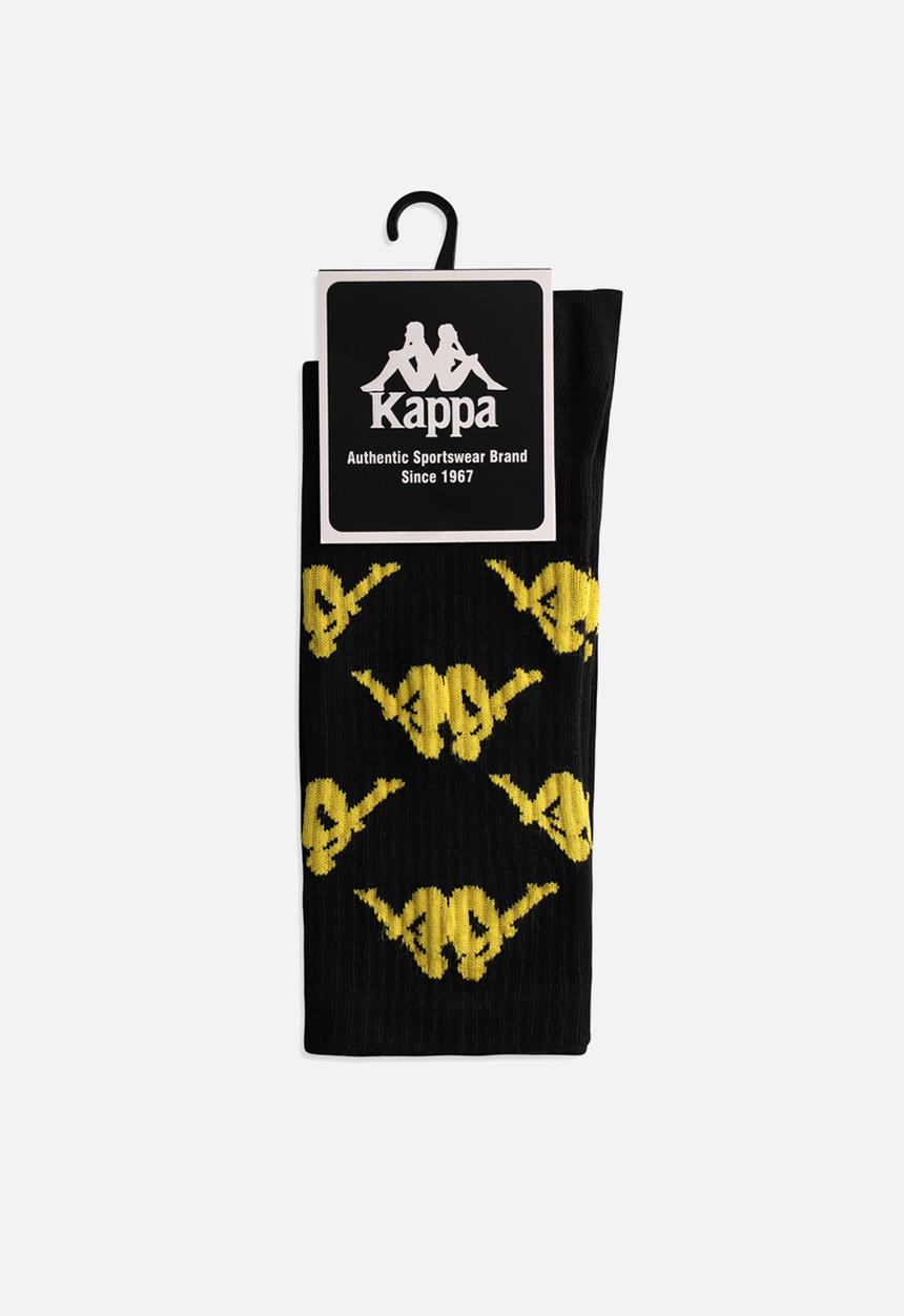 KAPPA - Kaizer Chiefs Aop High Ankle Socks - Black