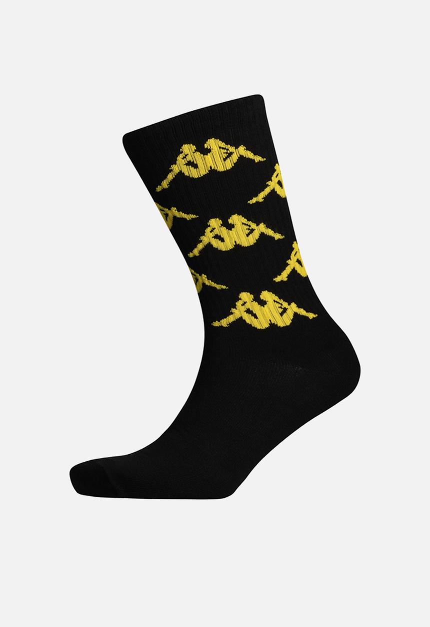 KAPPA - Kaizer Chiefs Aop High Ankle Socks - Black