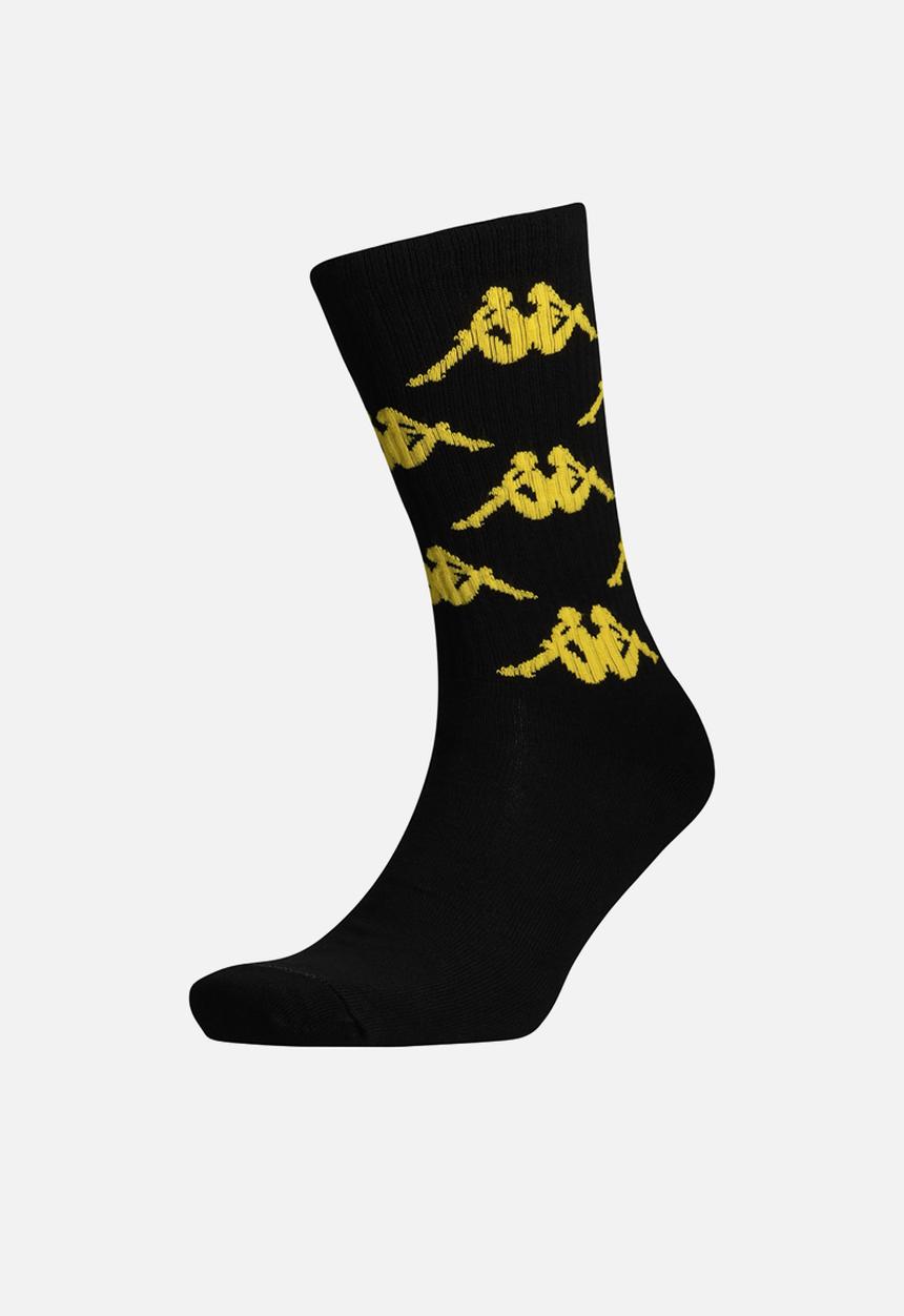 KAPPA - Kaizer Chiefs Aop High Ankle Socks - Black