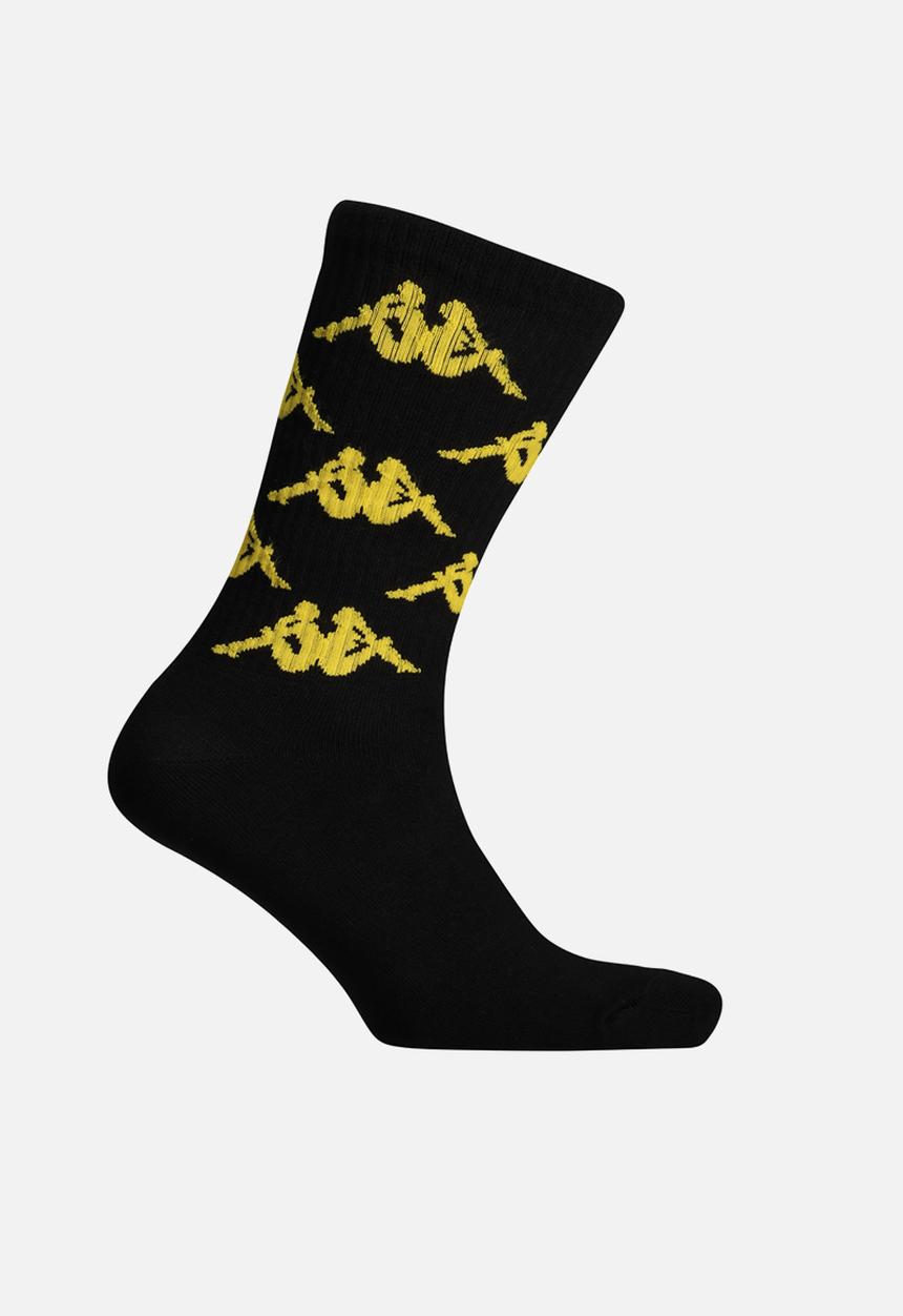 KAPPA - Kaizer Chiefs Aop High Ankle Socks - Black