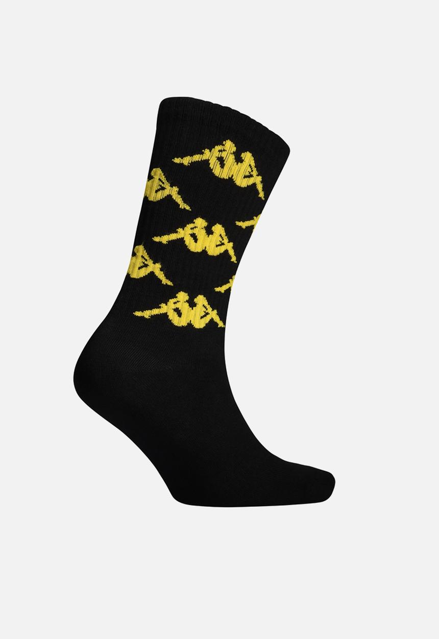 KAPPA - Kaizer Chiefs Aop High Ankle Socks - Black
