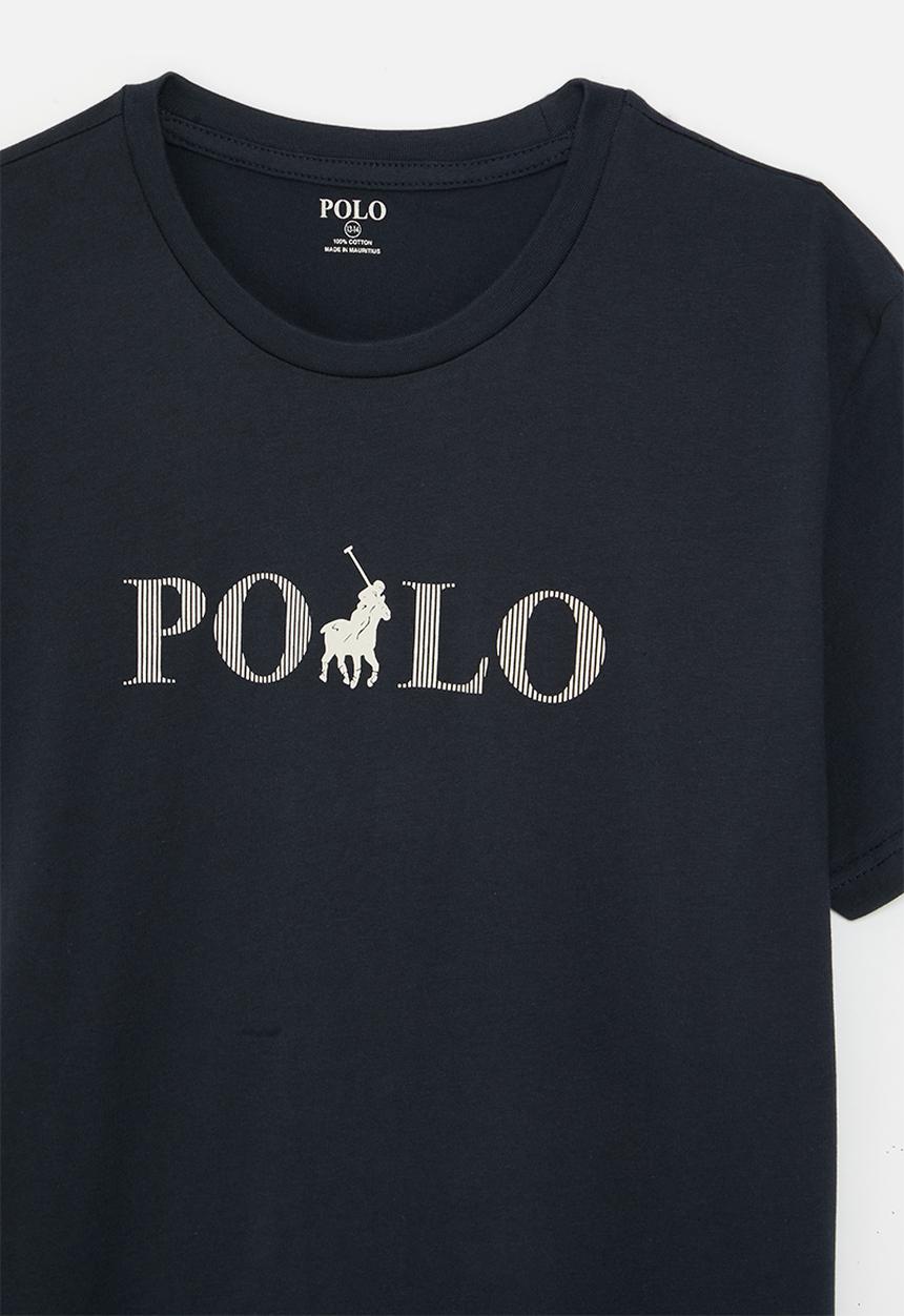 POLO - Boys carl printed short sleeve tee - navy