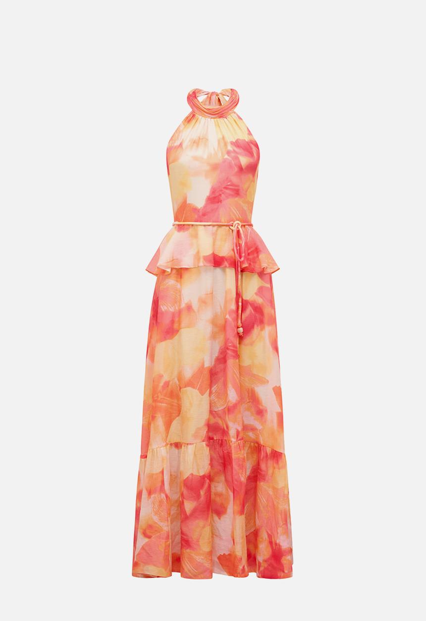 Forever New - Serena Halter Peplum Maxi Dress