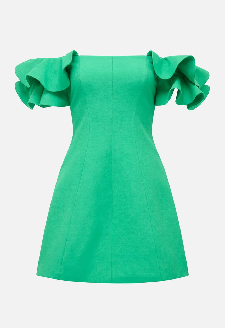 Kenzie Off Shoulder Ruffle Mini Dress