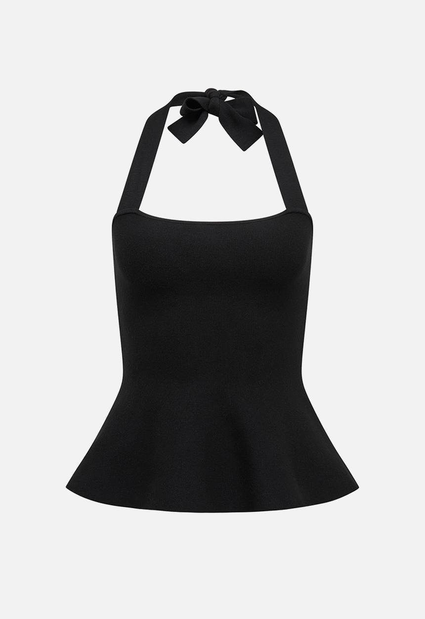 Forever New - Delilah Halter Neck Peplum Top