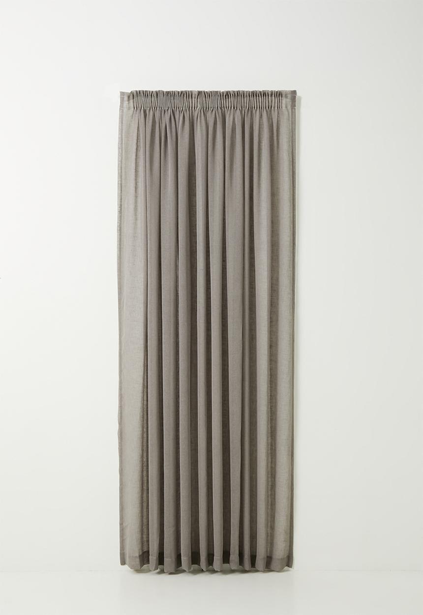 Sixth Floor - Serene sheer Taped Curtain - Taupe