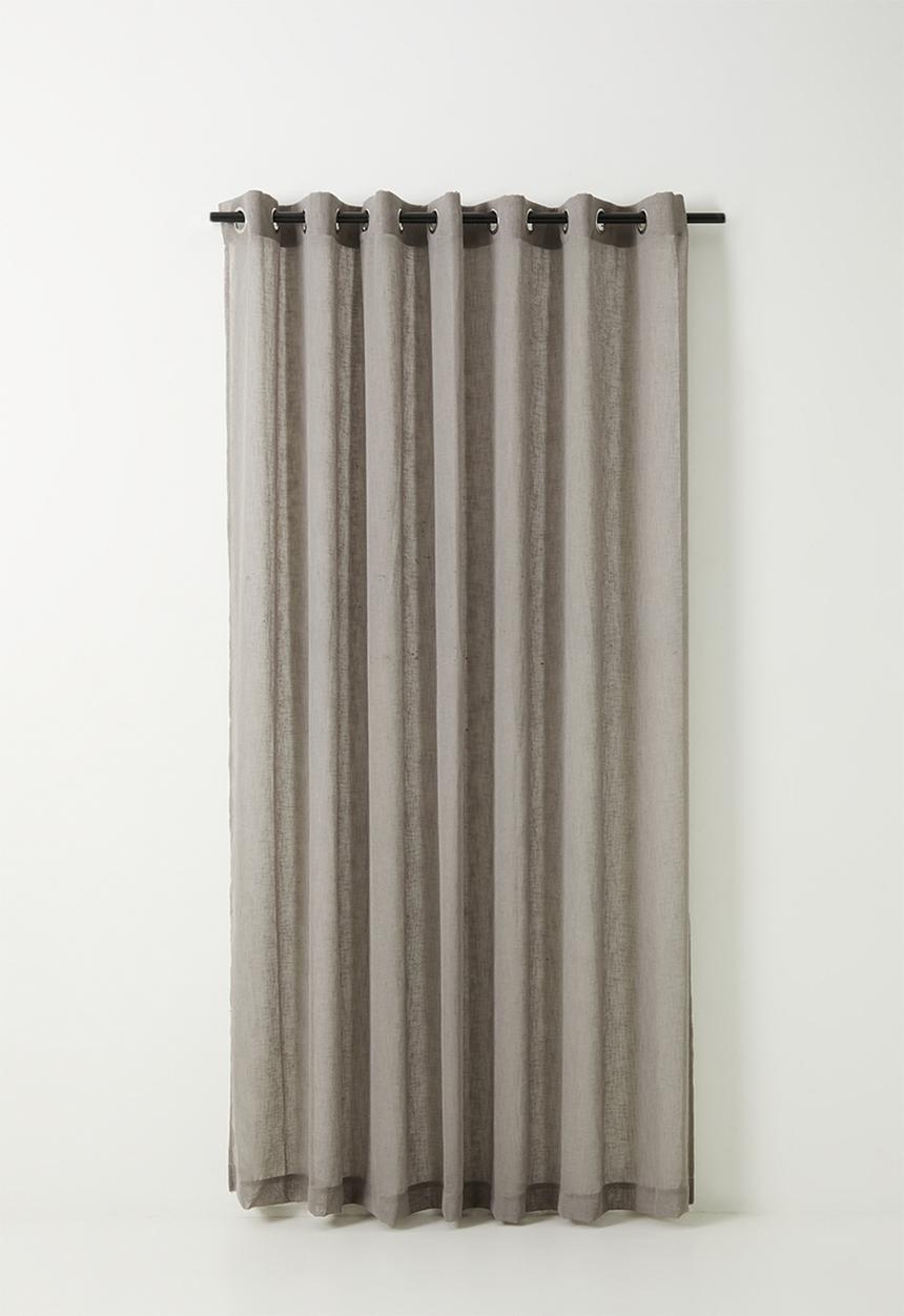 Sixth Floor - Serene sheer Eyelet Curtain - Taupe