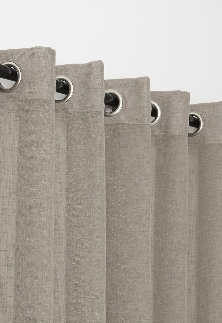 Sixth Floor - Serene sheer Eyelet Curtain - Taupe