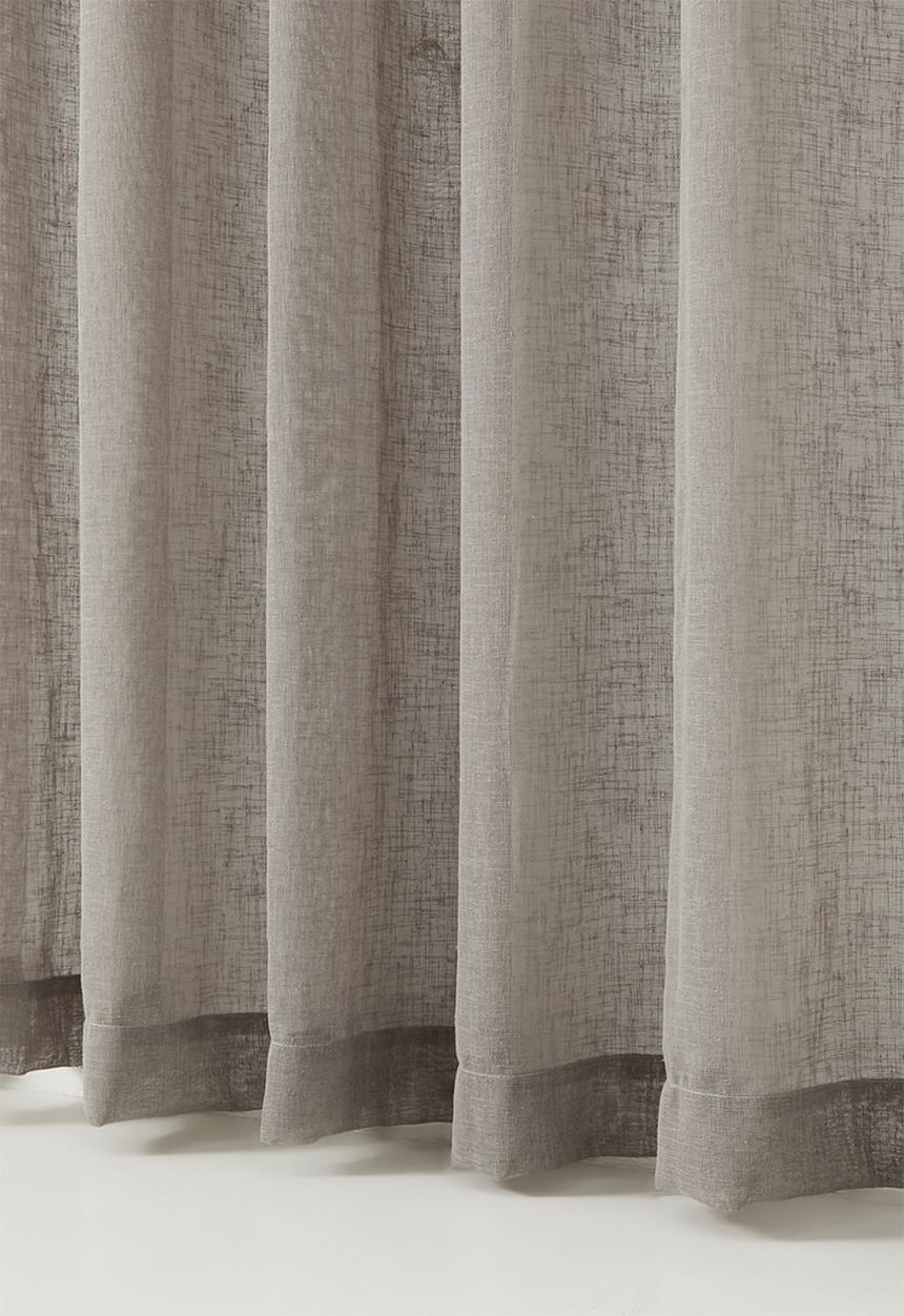 Sixth Floor - Serene sheer Eyelet Curtain - Taupe