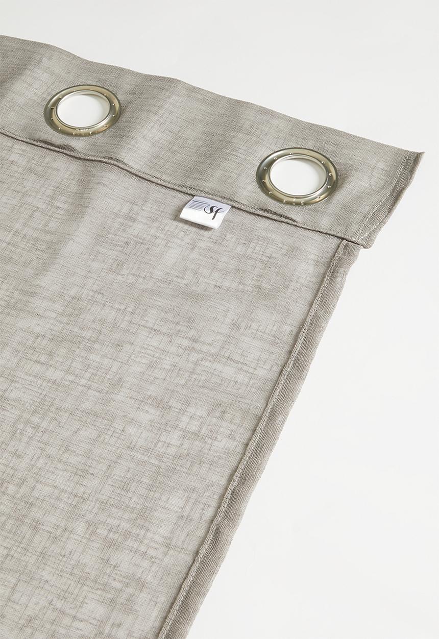 Sixth Floor - Serene sheer Eyelet Curtain - Taupe