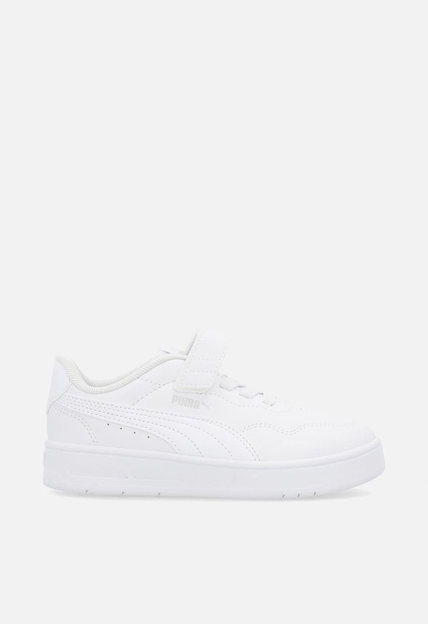 PUMA - Court Lally Ac+ Ps -Puma White-Puma White-Feather Gray