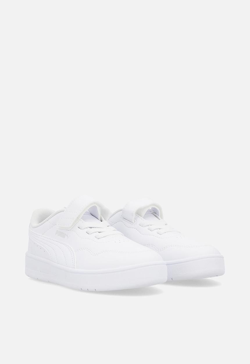 PUMA - Court Lally Ac+ Ps -Puma White-Puma White-Feather Gray