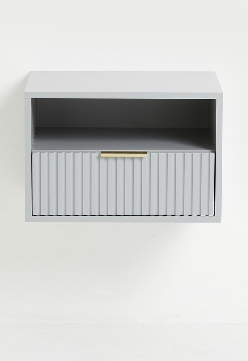 Me&Co - Jozi Floating Bedside Pedestal - Grey