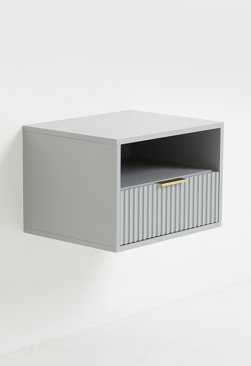 Me&Co - Jozi Floating Bedside Pedestal - Grey