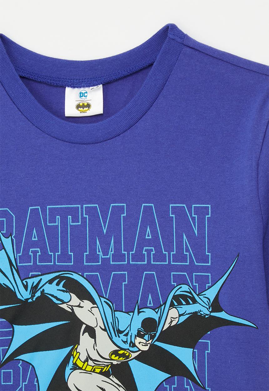 Pop Candy - Batman placement print t-shirt - cobalt blue