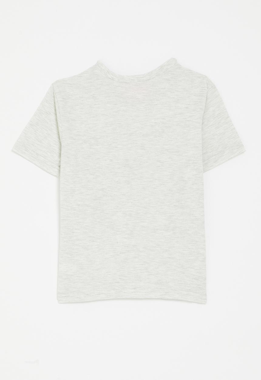 Pop Candy - TMNT placement print tee - white smoke grey