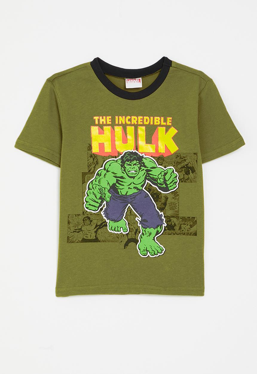 Pop Candy - The Hulk graphic print t-shirt - olive green