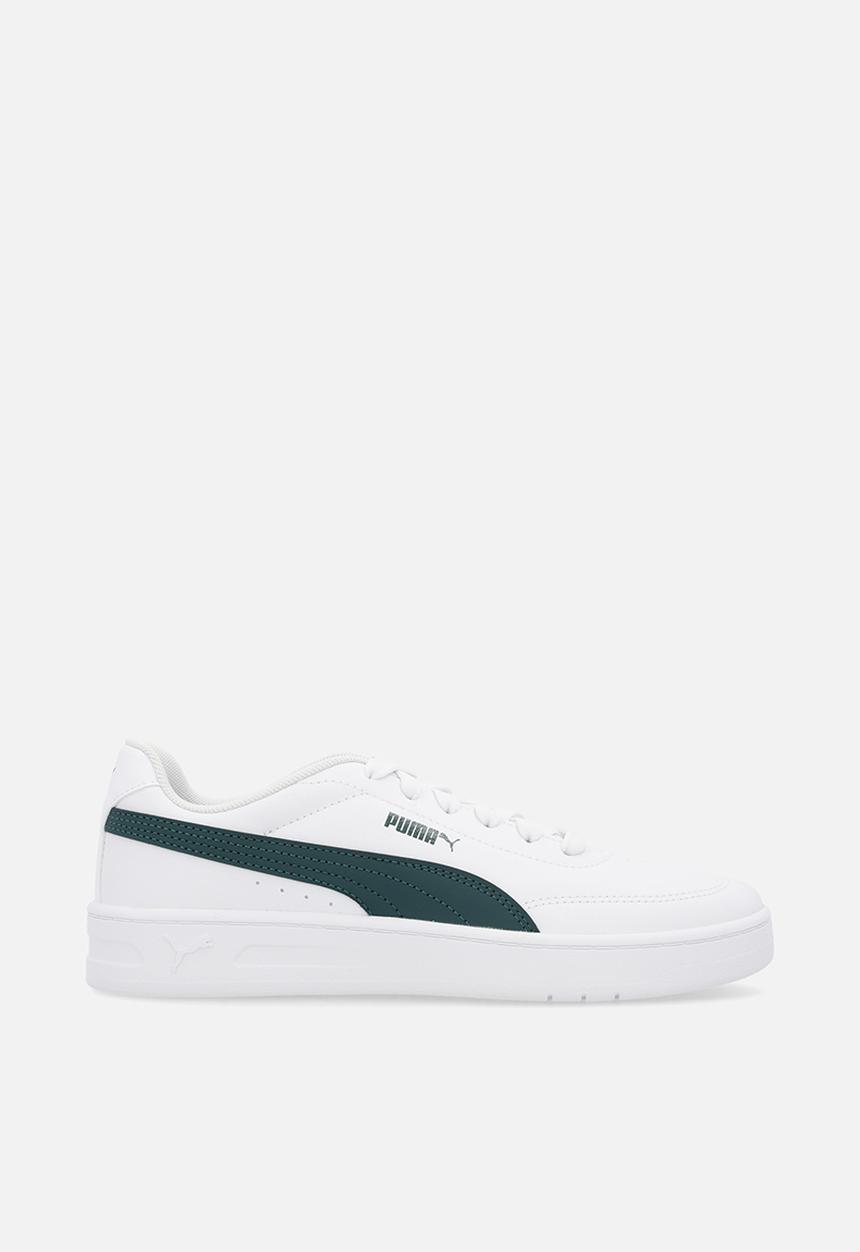 PUMA - Court Classic Clean Jr-Puma White/Green Terrain