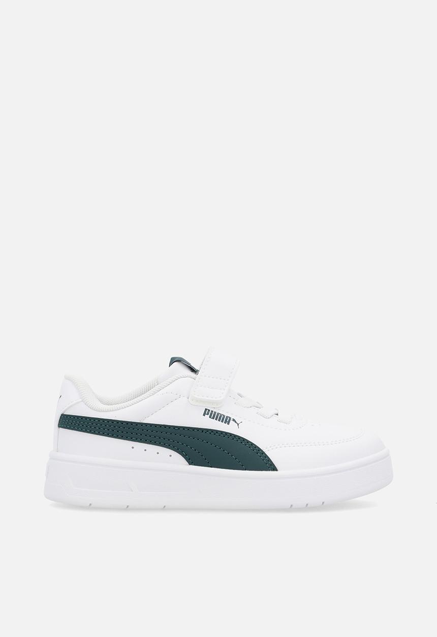 PUMA - Court Classic Clean Ac+ Ps-Puma White-Green Terrain