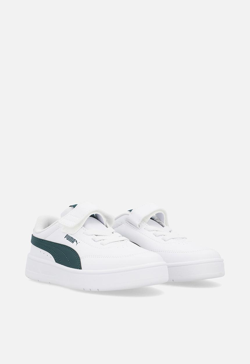 PUMA - Court Classic Clean Ac+ Ps-Puma White-Green Terrain