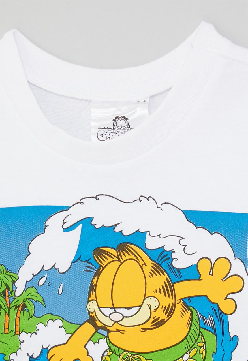 Pop Candy - Garfield graphic print t-shirt - white/vacay vibes