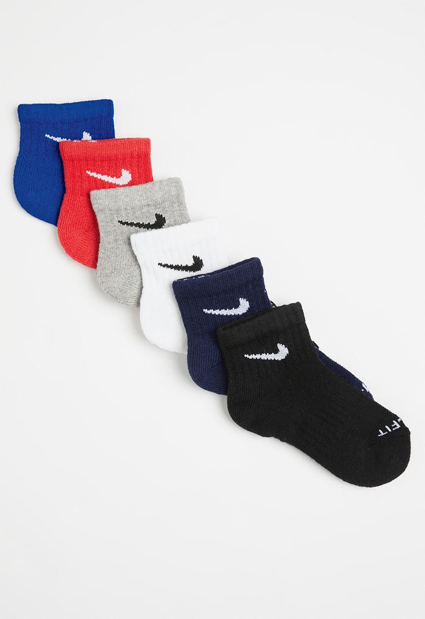 Nike - Nike dri-fit ankle socks 6-pack - Multi