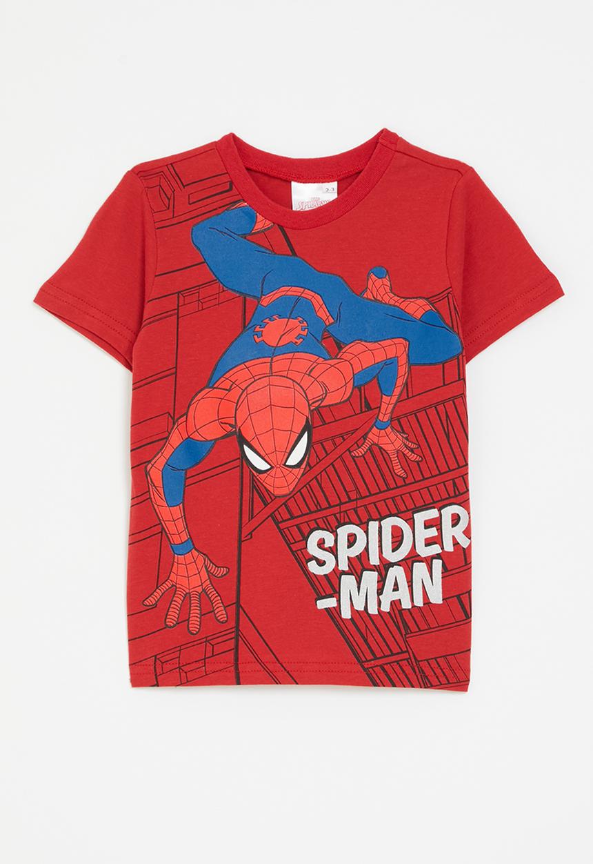 Pop Candy - Spiderman tee - dark red