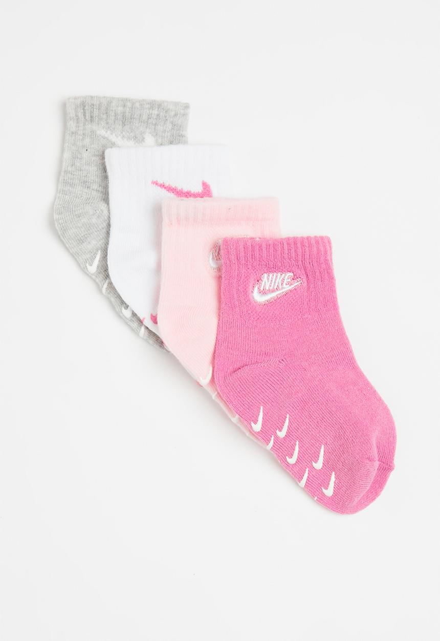 Nike - Nike logo gripper socks 4-pack - magic flamingo