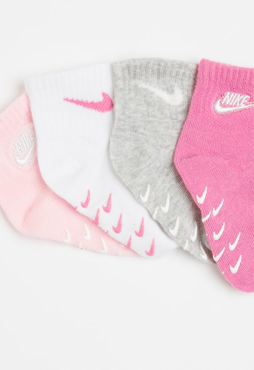 Nike - Nike logo gripper socks 4-pack - magic flamingo