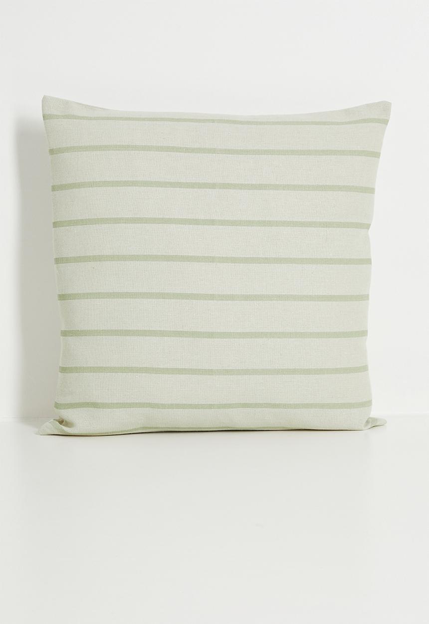 H&S - Stripe outdoor cushion - Sage