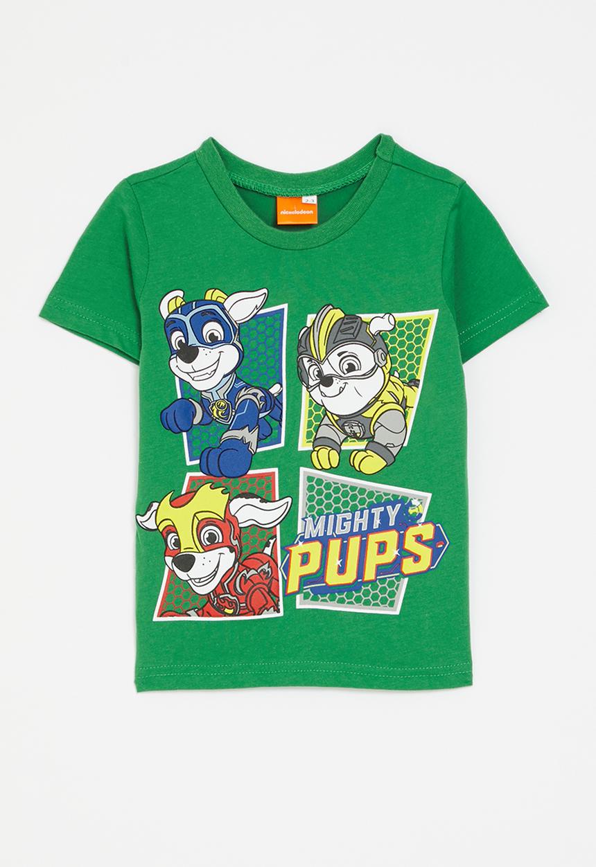 Pop Candy - Paw Patrol graphic tee - grass green/multi/mighty pups
