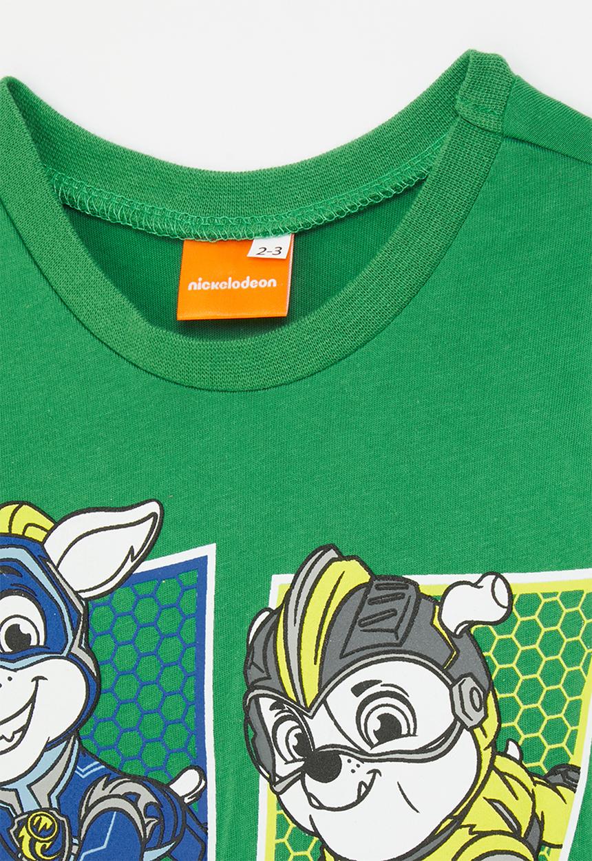 Pop Candy - Paw Patrol graphic tee - grass green/multi/mighty pups