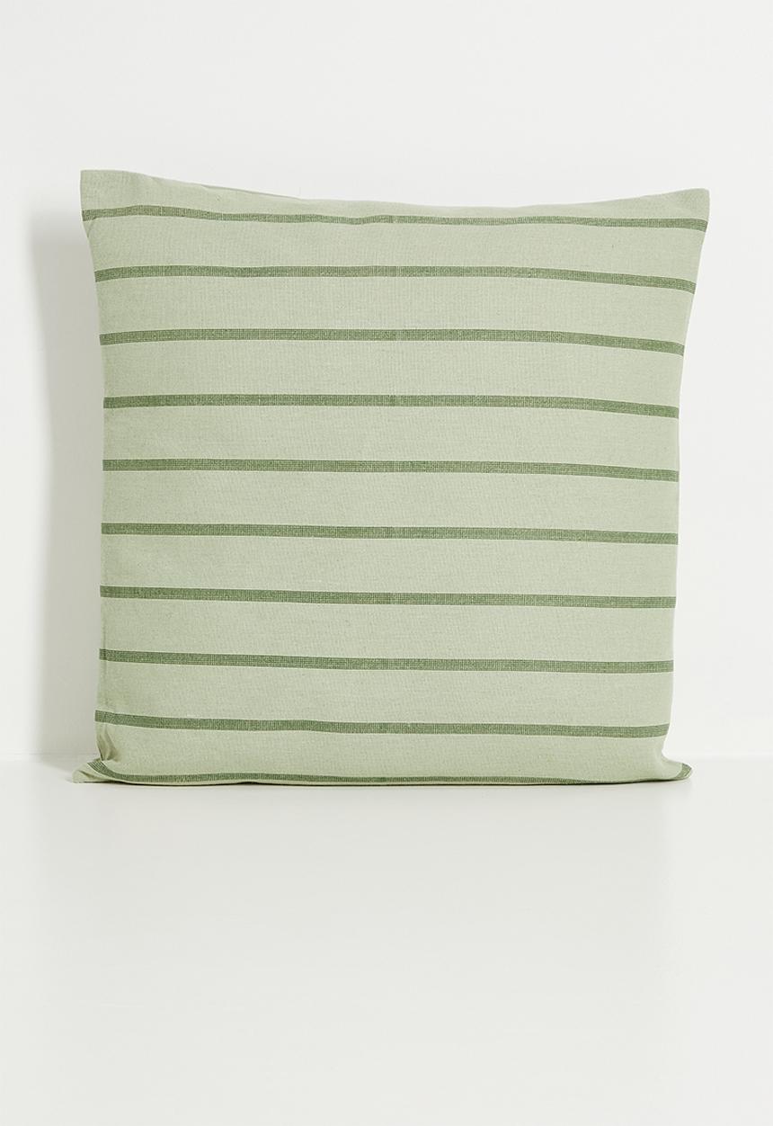 H&S - Stripe outdoor cushion - Olive