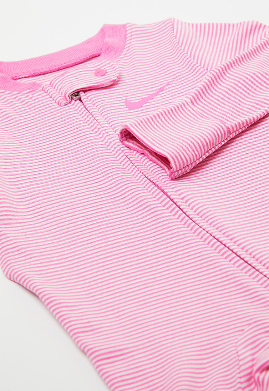 Nike - Nike striped footed coverall - playful pink