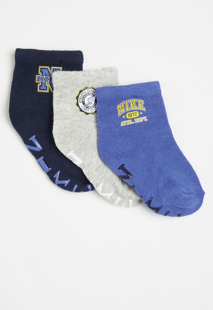 Nike - Nike phys ed gripper socks 3-pack - comet blue