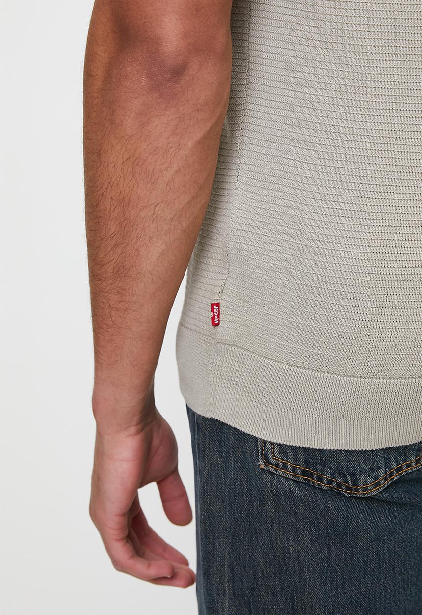 Levi’s® - Structure zip polo - abbey stone