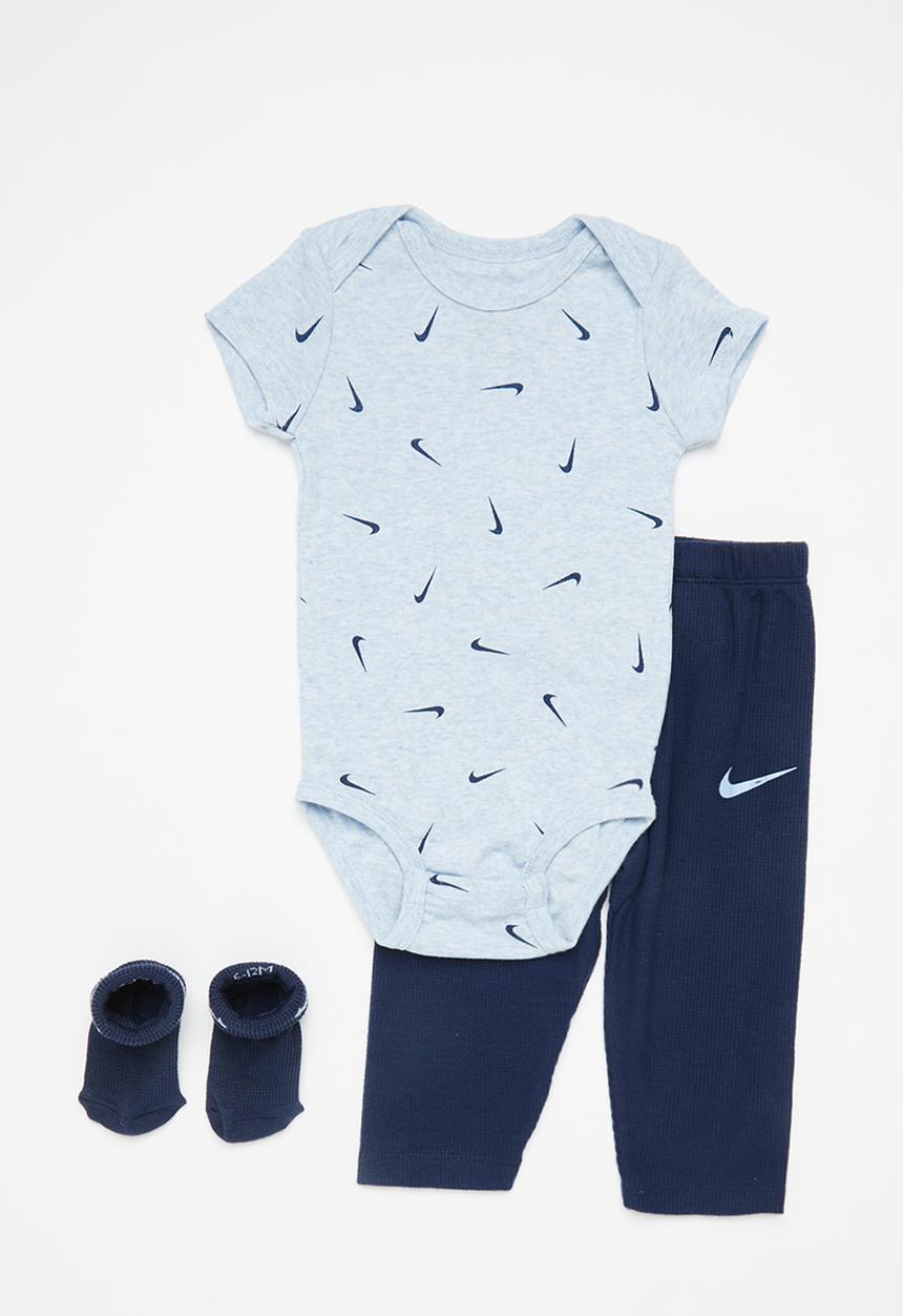 Nike - Nike bodysuit, pants, and socks 3-piece set - midnight navy