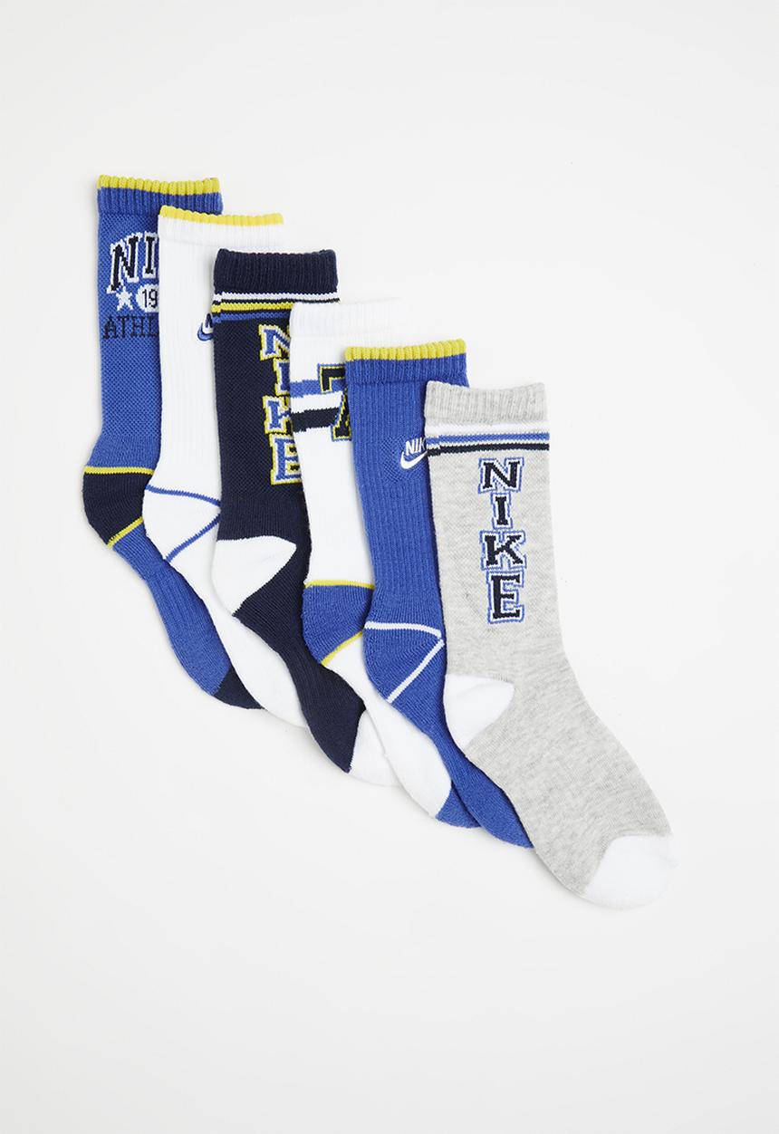 Nike - Nike phys ed crew socks 6-pack - comet blue