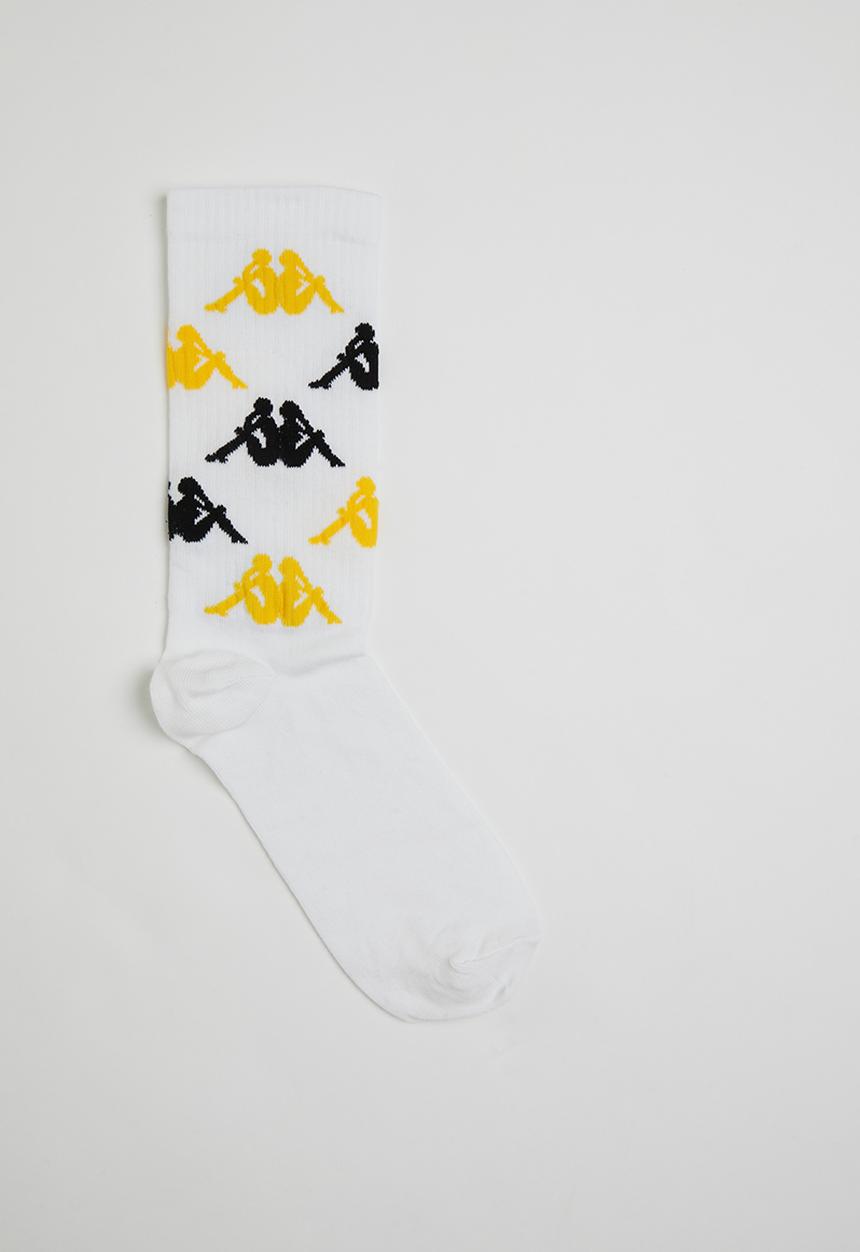 KAPPA - Kaizer Chiefs Aop High Ankle Socks - White