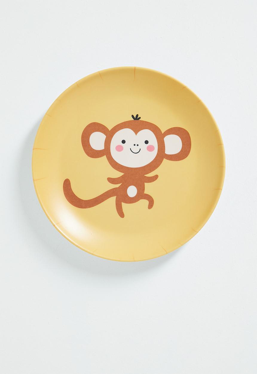 Excellent Houseware - Topsy plate set of 4 - multi