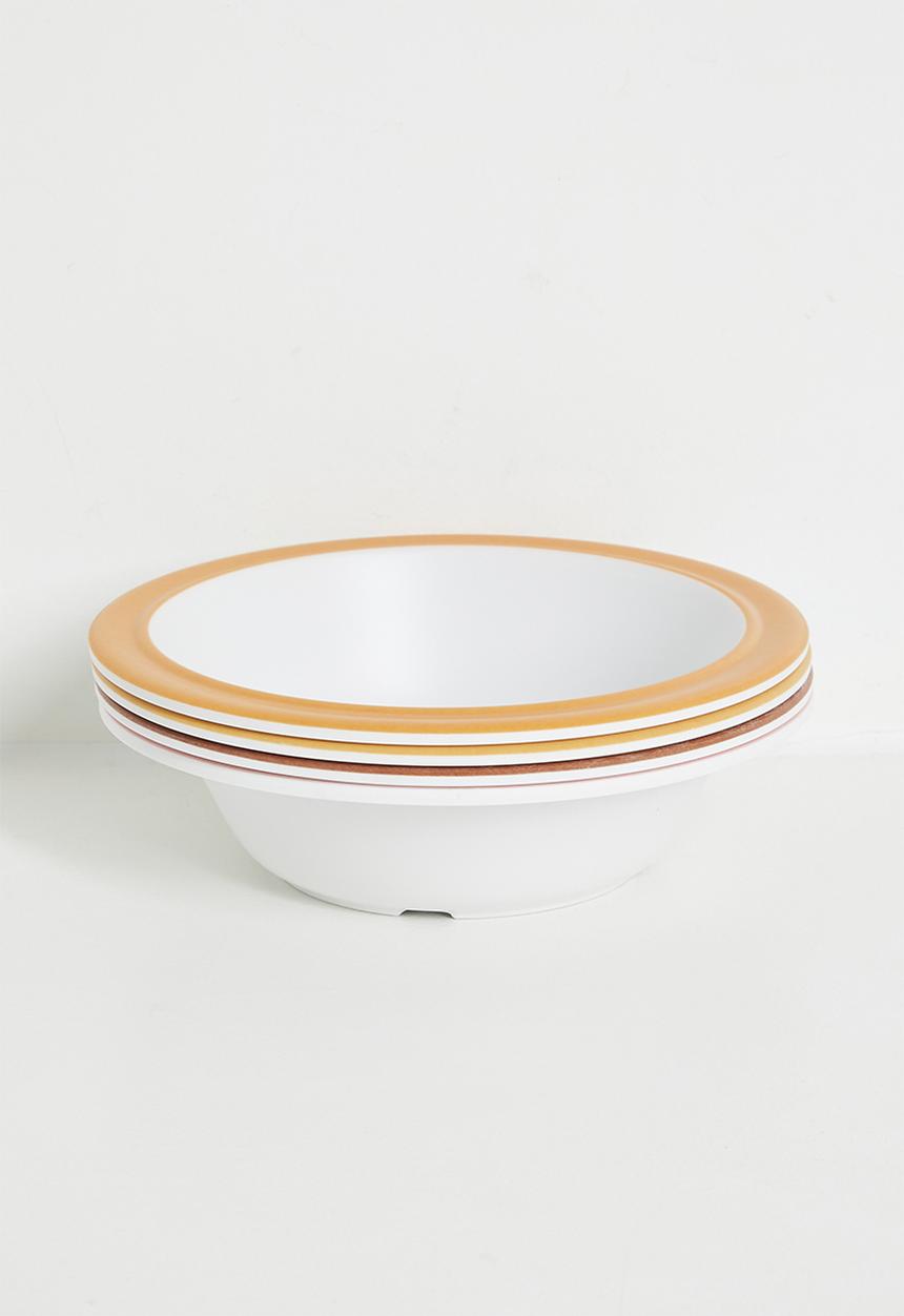 Excellent Houseware - Topsy bowl set of 4 - multi