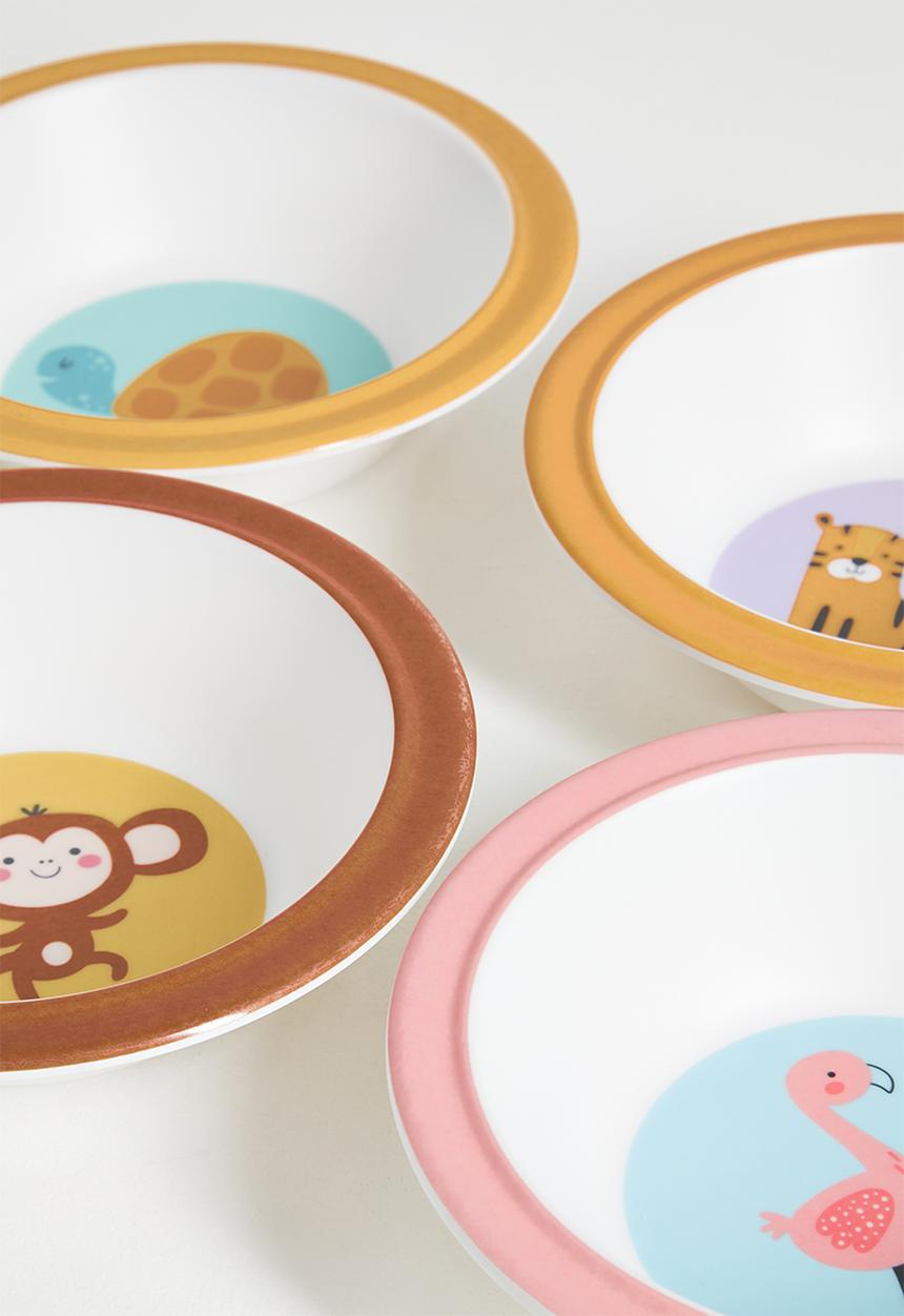 Excellent Houseware - Topsy bowl set of 4 - multi
