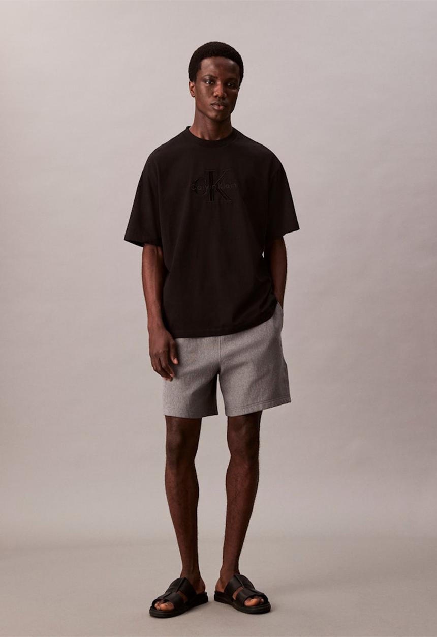 Calvin Klein - Ss Hero Monologo Emb 16S Crewneck Tee - Black