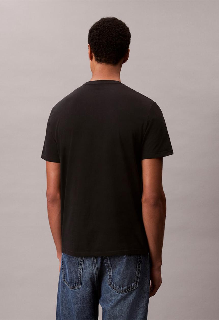 Calvin Klein - Ss 30S Eu Ck Bh Word Stack Graphic Tee - Black