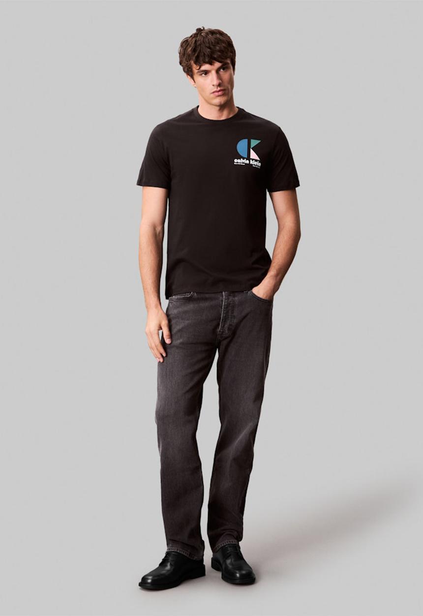 Calvin Klein - Ss 30S Eu Ck Bh Logo Graphic Tee - Black