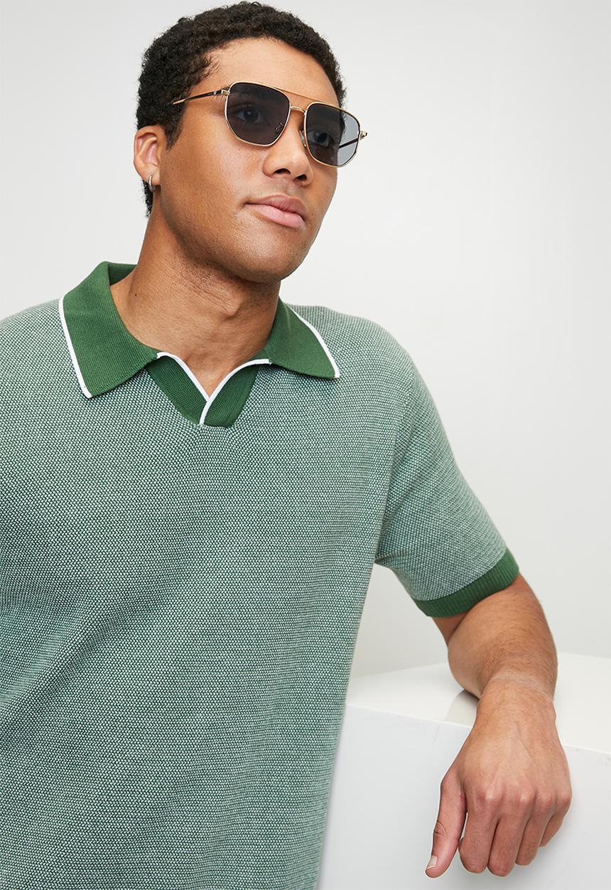 Levi’s® - Skipper knit polo birds eye stitch - dark green